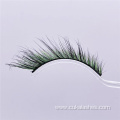 green natural colored mink cat eye eyelash extensions